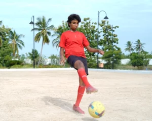Ela Green School-Student Playing Football
