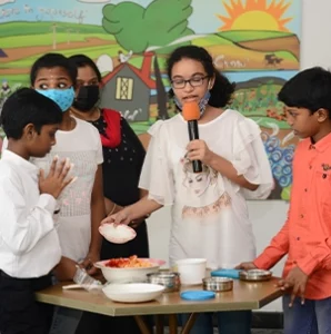 Ela Green School-Cooking by students