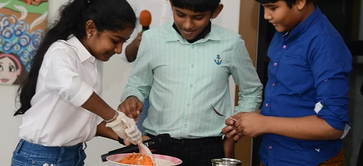 Ela Green School-Cooking by students