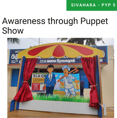Awareness through Puppet Show