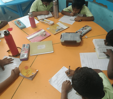 Students learning-Ela Green School