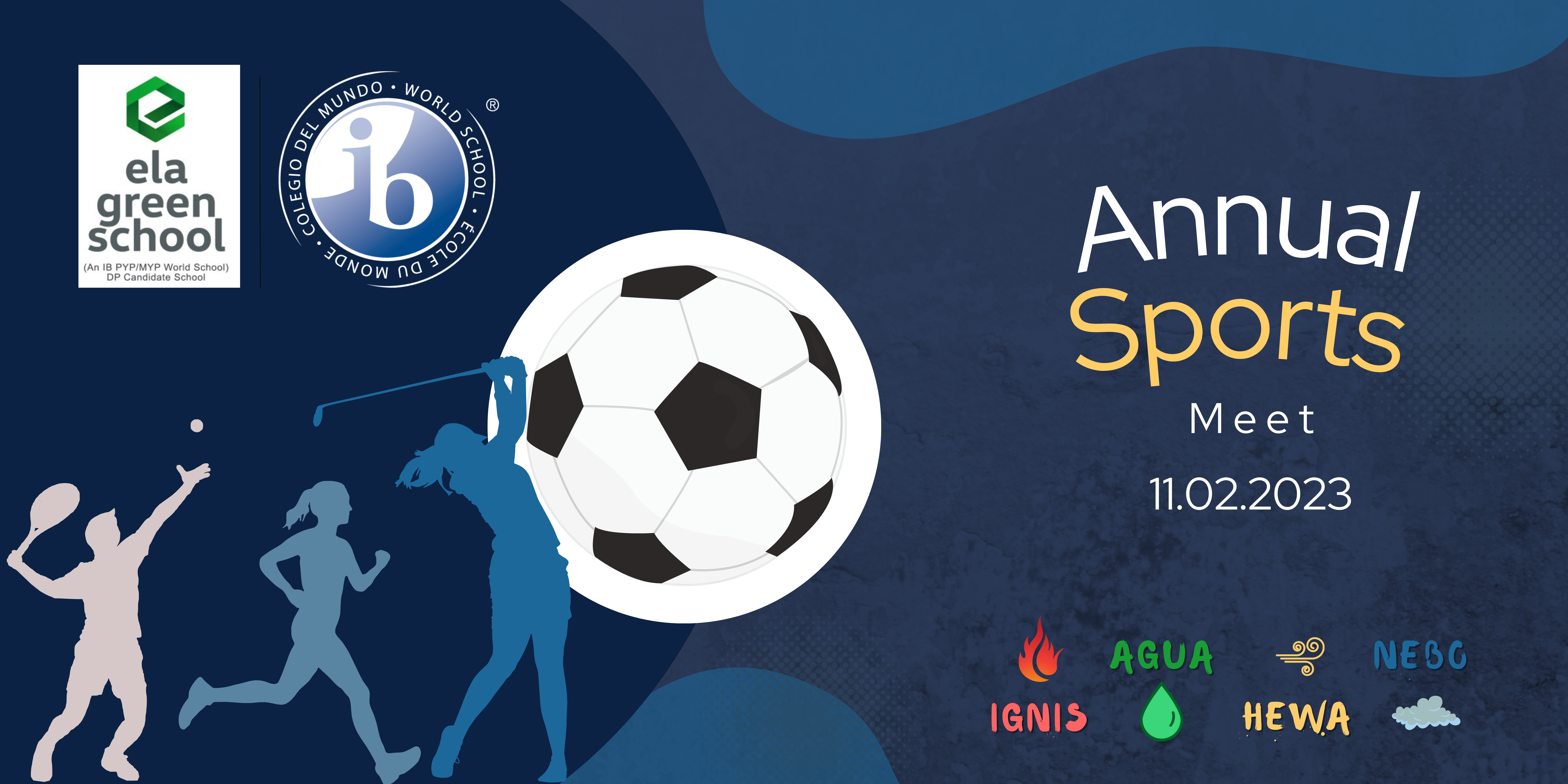 1st Annual Sports Day Banner -Ela Green School-International Schools in Chennai