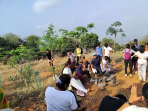 Students planting the trees-IB schools near Tambaram
